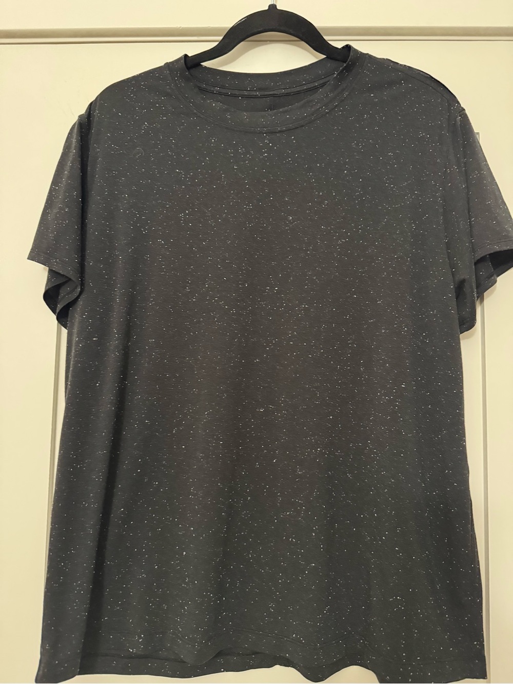 lululemon athletica Charcoal Speckle Short Sleeve Tee
